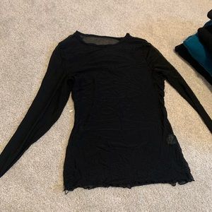 mesh long sleeve shirt
